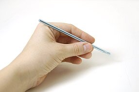 left-handed underhand grip